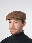 Кепка STETSON арт. 6380405 DRIVER CAP WOOL MIX (светло-коричневый / бежевый)